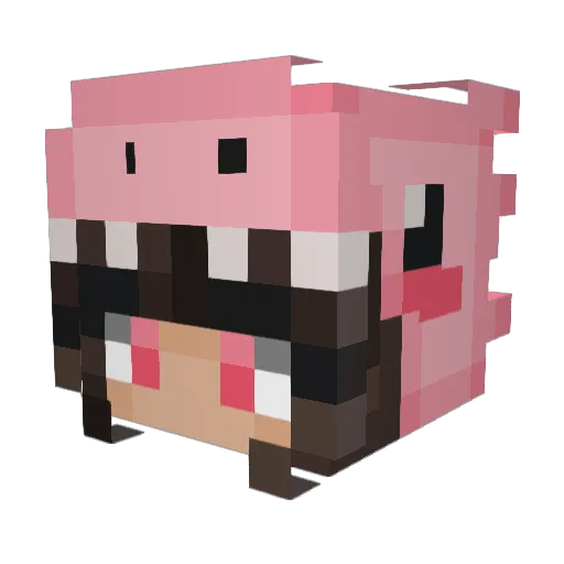 queen0hearts_ Minecraft avatar head, 3D render