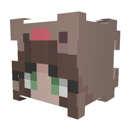 queen141 Minecraft avatar head, 3D render