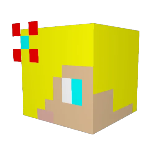 queen_pony8 Minecraft avatar head, 3D render