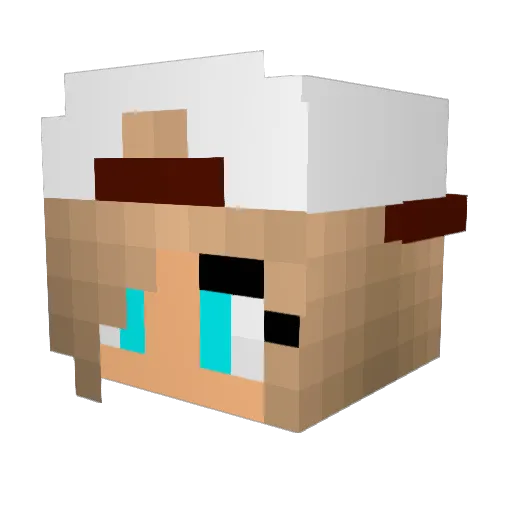 queen_v125 Minecraft avatar head, 3D render