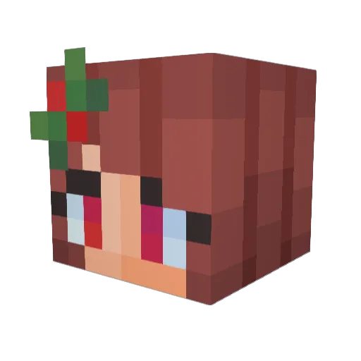 queenbean1313 Minecraft avatar head, 3D render