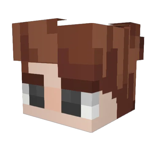 queenbeety Minecraft avatar head, 3D render