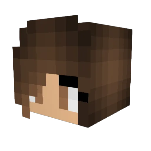 queenbrown9 Minecraft avatar head, 3D render