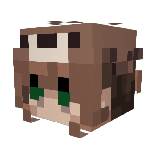 queenclare5 Minecraft avatar head, 3D render