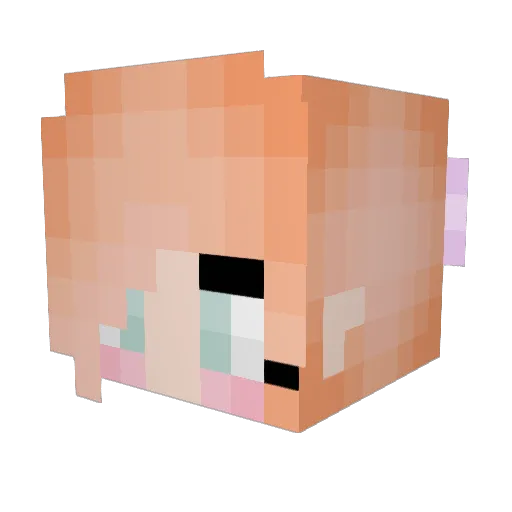 queenem00 Minecraft avatar head, 3D render