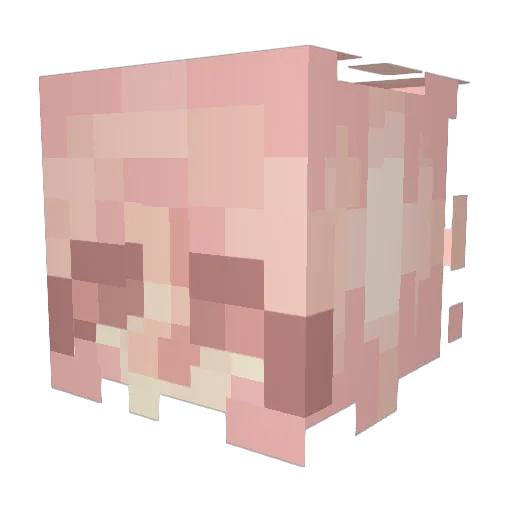 queeniesnowdrop Minecraft avatar head, 3D render