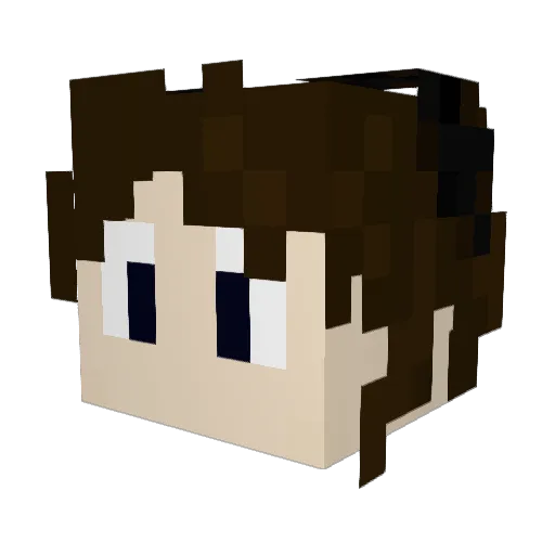 queenirenee Minecraft avatar head, 3D render