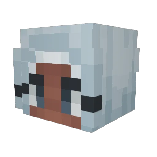 queenkassa Minecraft avatar head, 3D render