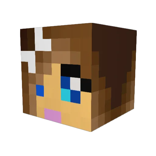queenmolly02 Minecraft avatar head, 3D render