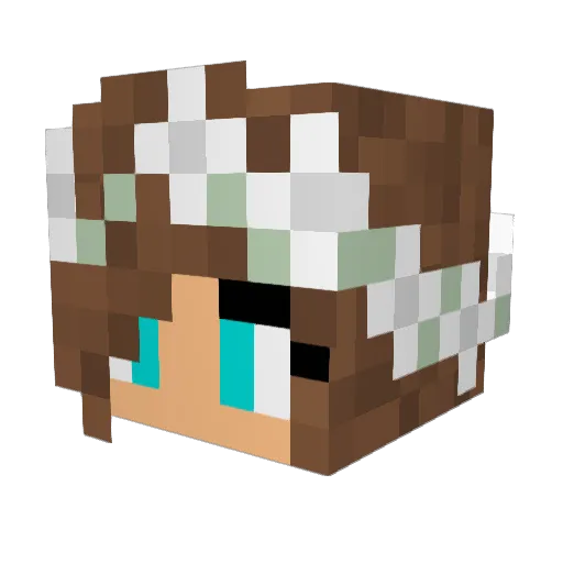 queenofships101 Minecraft avatar head, 3D render