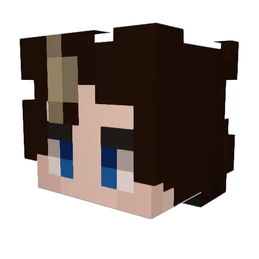 queenofthesalt Minecraft avatar head, 3D render