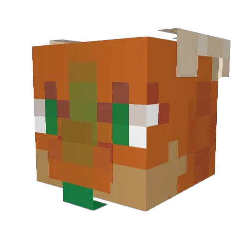 queersona Minecraft avatar head, 3D render
