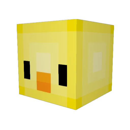 quegs Minecraft avatar head, 3D render