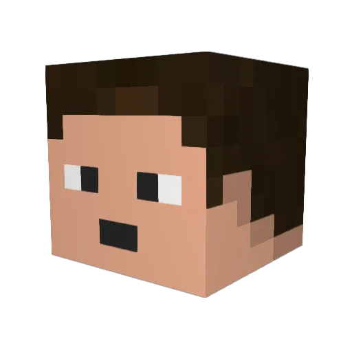 quenti71 Minecraft avatar head, 3D render