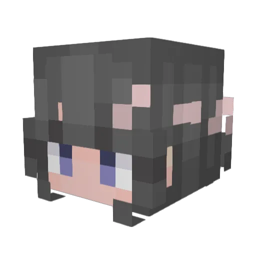querousarcrack Minecraft avatar head, 3D render