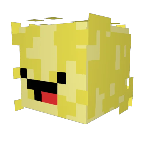 quesadillam Minecraft avatar head, 3D render