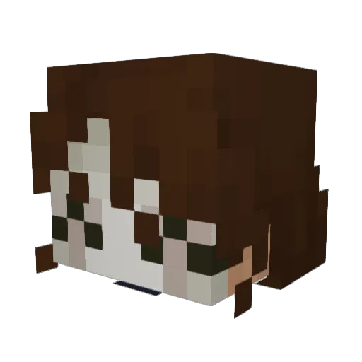 quesadillllllla Minecraft avatar head, 3D render