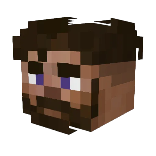 quesito23 Minecraft avatar head, 3D render
