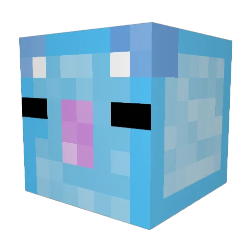 questionyourself Minecraft avatar head, 3D render