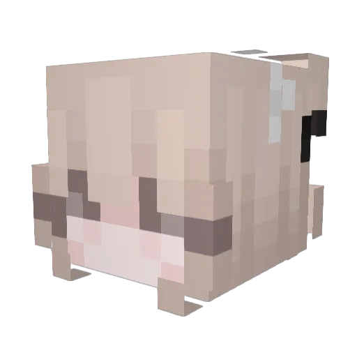 queueSnipe Minecraft avatar head, 3D render