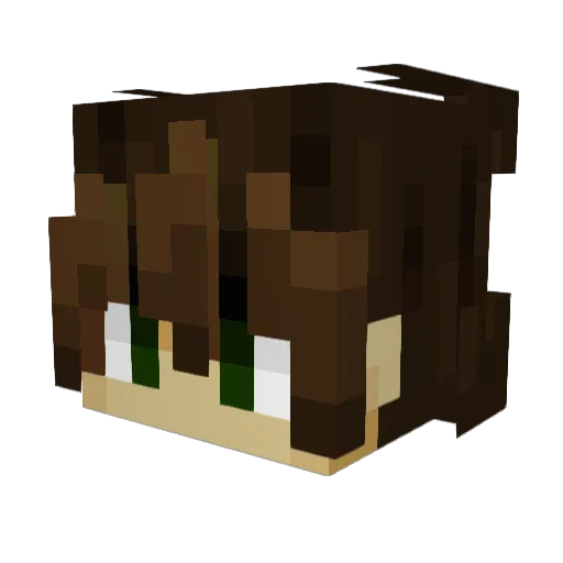 quezbird Minecraft avatar head, 3D render