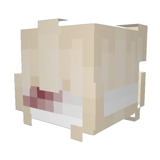quezeer Minecraft avatar head, 3D render