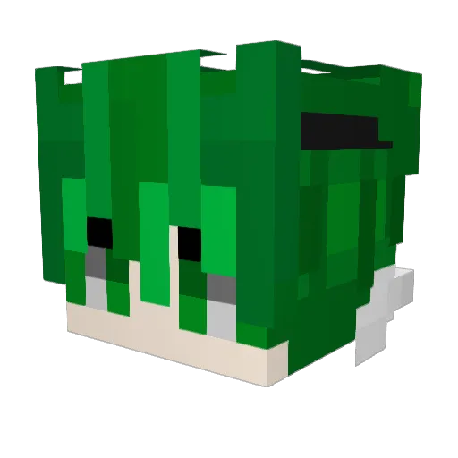 qufl06 Minecraft avatar head, 3D render
