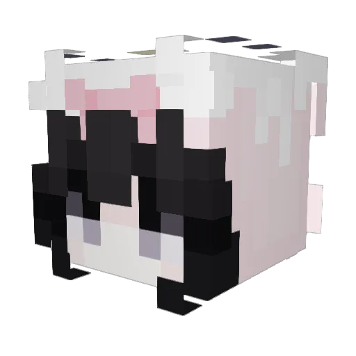 quhaaaa Minecraft avatar head, 3D render