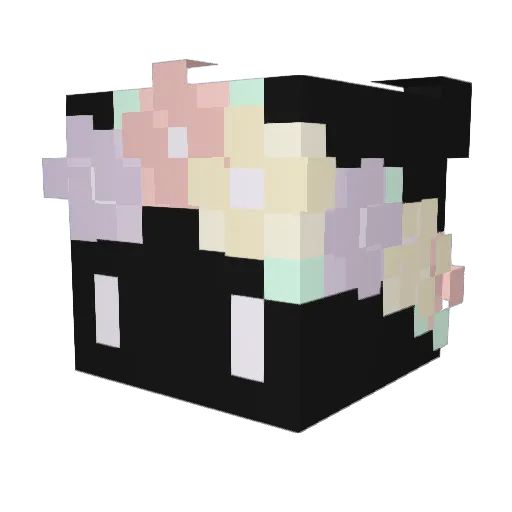 quiKwo Minecraft avatar head, 3D render