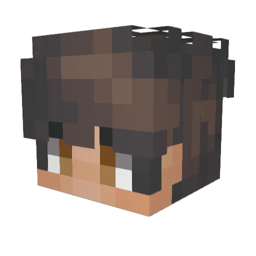qui_cks Minecraft avatar head, 3D render