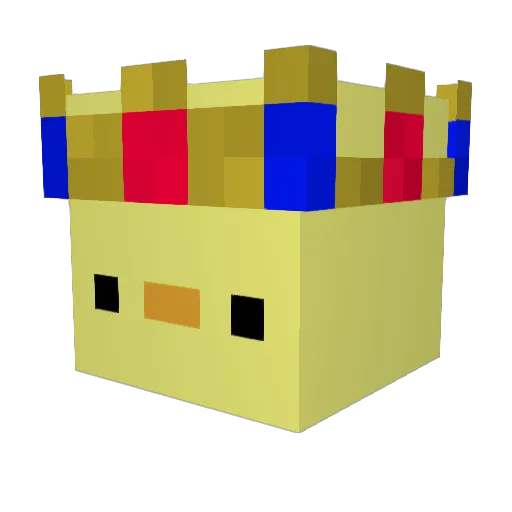 quick1ee Minecraft avatar head, 3D render