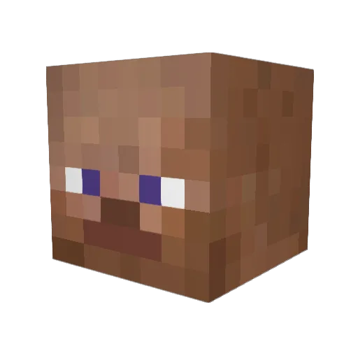 quickJANGO Minecraft avatar head, 3D render