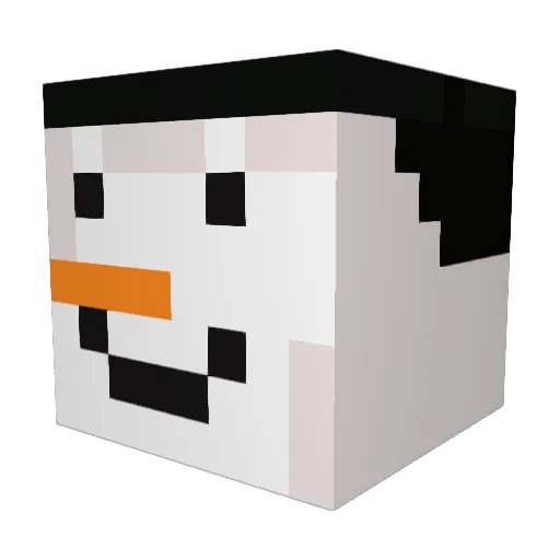quickTema Minecraft avatar head, 3D render