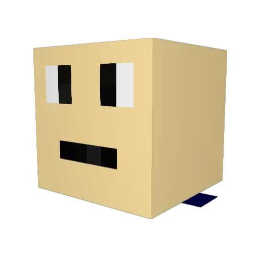 quick_crafter Minecraft avatar head, 3D render