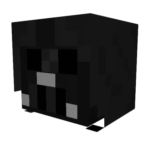 quickertn Minecraft avatar head, 3D render