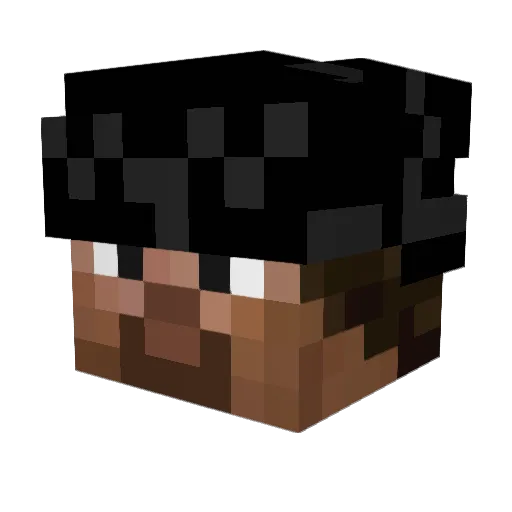 quickhd Minecraft avatar head, 3D render