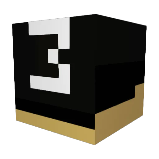quickmatts Minecraft avatar head, 3D render