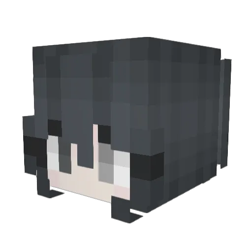 quietandsober Minecraft avatar head, 3D render