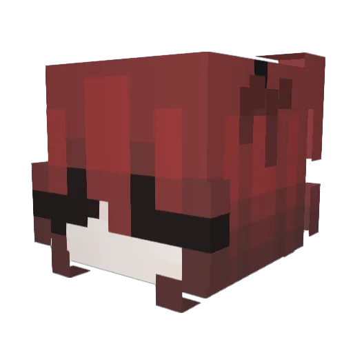quietsome Minecraft avatar head, 3D render