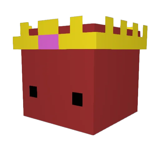 quiirkzy Minecraft avatar head, 3D render