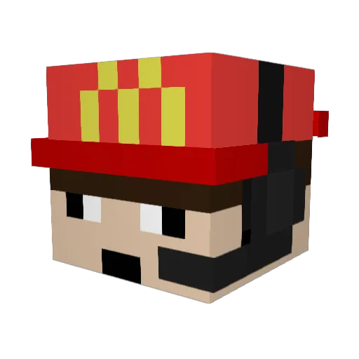 quikopz1 Minecraft avatar head, 3D render