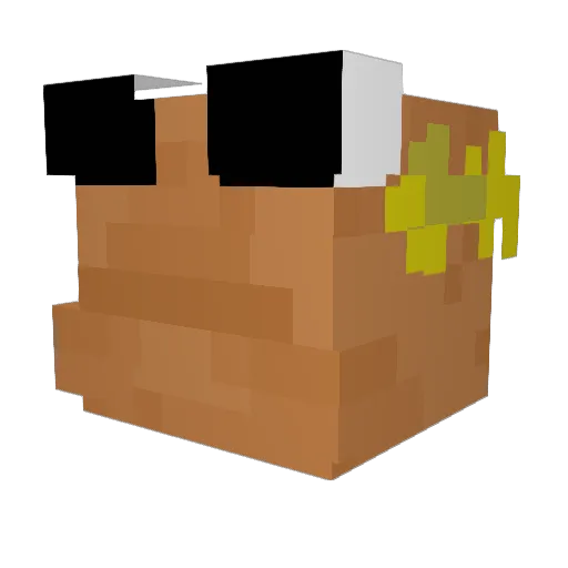 quillam22 Minecraft avatar head, 3D render