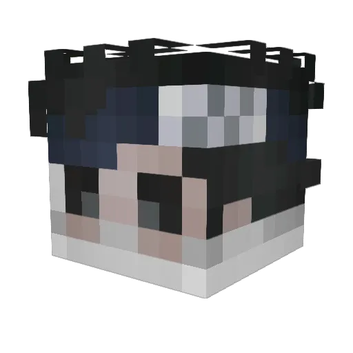 quilld_ Minecraft avatar head, 3D render