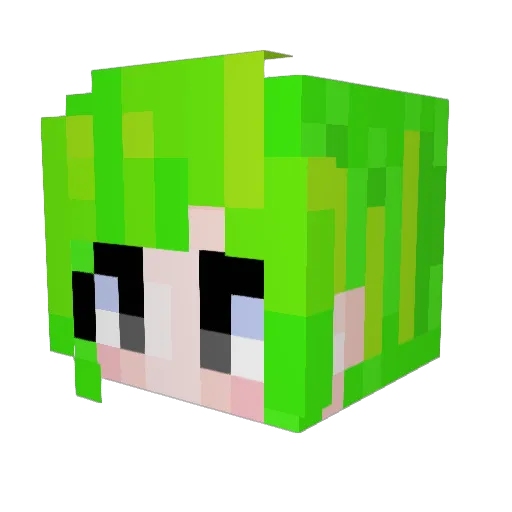 quilometro Minecraft avatar head, 3D render