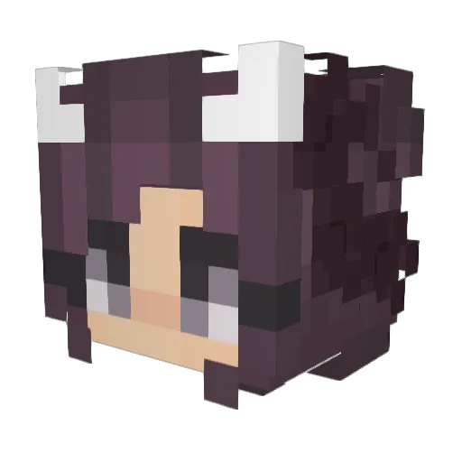 quimper Minecraft avatar head, 3D render
