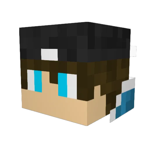 quincy2005 Minecraft avatar head, 3D render