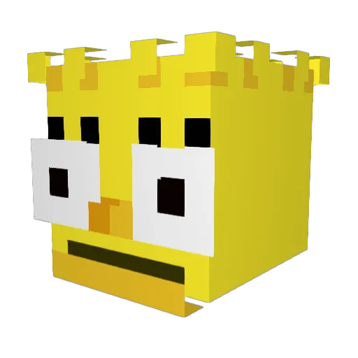 quincy__0 Minecraft avatar head, 3D render