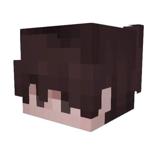 quinnclaws Minecraft avatar head, 3D render