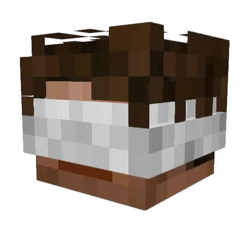 quinnerburg Minecraft avatar head, 3D render