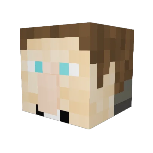 quinnmacp Minecraft avatar head, 3D render
